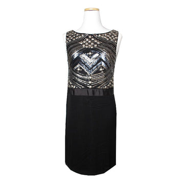 ATOS LOMBARDINI Black Sequin Sleeveless Dress 55 115025124