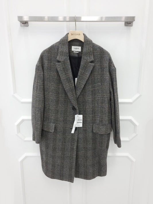 Isabel Marant Herringbone Wool Coat 34 115033147