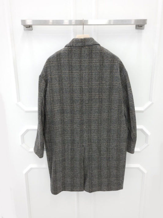 Isabel Marant Herringbone Wool Coat 34 115033147