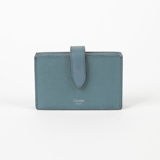 Celine Sky Blue Leather Accordion Card Holder 10B693BFP 67181782