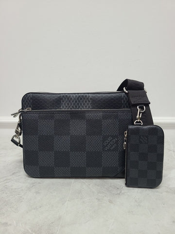LOUIS VUITTON ダミエ グラファイト トリオ クロス メッセンジャーバッグ 115117885