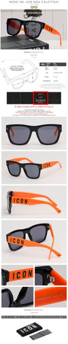 Dsquared2 Sunglasses ICON0004S 8LZ7Y Black Oversized Horn Frame 115151367 [P]
