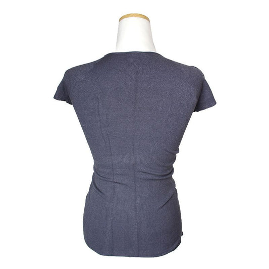 CHANEL Charcoal Grey Knit T-Shirt 44 115158389