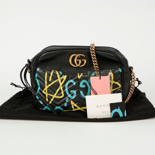 GUCCI 443499 GG マモン ゴースト グラフィティ スモール ショルダーバッグ 119806550