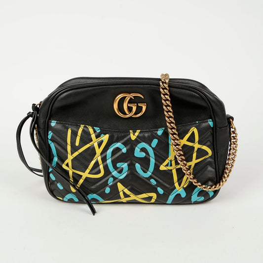 GUCCI 443499 GG マモン ゴースト グラフィティ スモール ショルダーバッグ 119806550