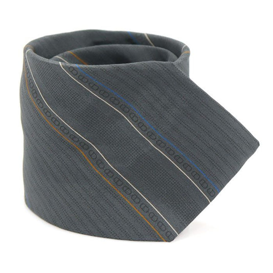 Dior 100% Silk Gray Stripe CD Pattern Tie CO52541CD 115179844