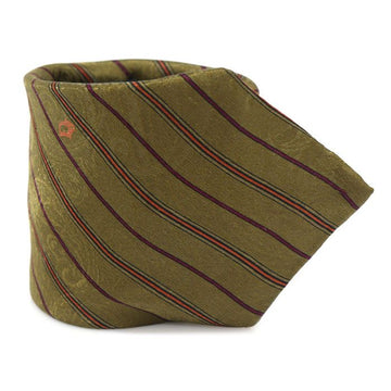 DIOR 100%シルクオリーブグリーンストライプパターンネクタイCO23364CD 115179860