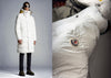 MONCLER HAREL Wended Daunenjacke Khaki Weiß 115190588 [P]