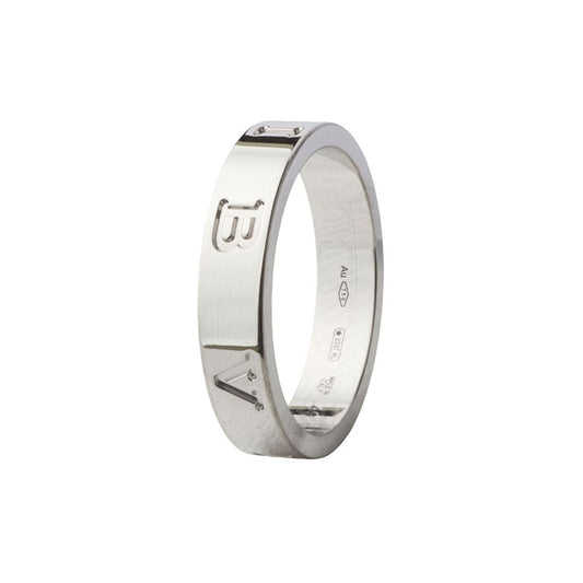 Bulgari White Gold B.zero1 Essential Band Ring Size 49 33507 115318070