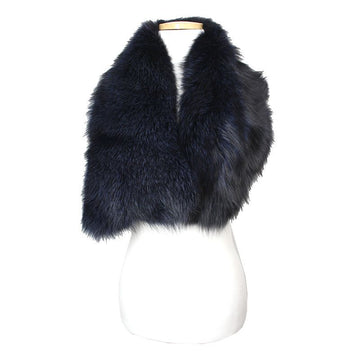 Other Brand Saga Blue Color Fox Fur Neck Warmer 115324928