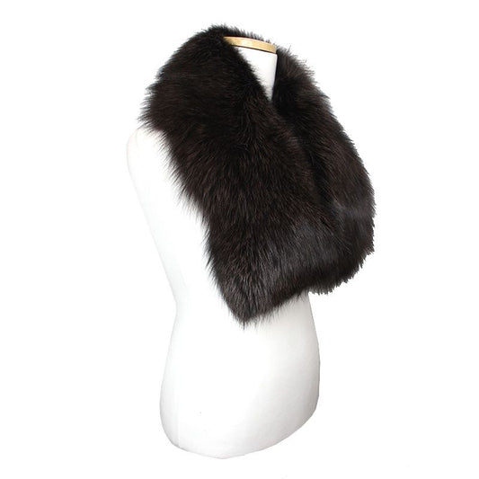 Other Brand Saga Blue Color Fox Fur Neck Warmer 115324928