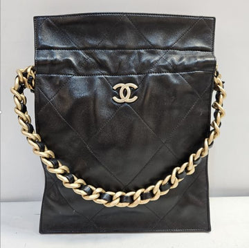 CHANEL Bucket Gold-Plated Lambskin Shoulder Bag 21*26*6 115329628