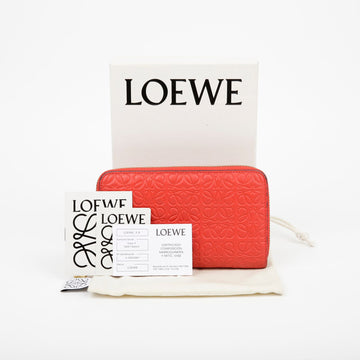 LOEWE 107 55 P31 アナグラム ジッパーラウンド ミニ財布 114957595