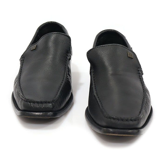 GIVENCHY Schwarze Leder-Metall 4G Logo Herren Slipper 39.5 115450842