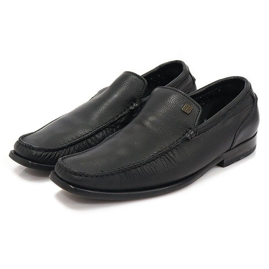 GIVENCHY Schwarze Leder-Metall 4G Logo Herren Slipper 39.5 115450842