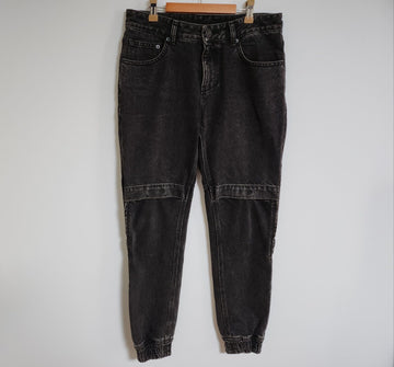 JUUN.J 44 ブラックデニムベルクロジョガーパンツ JC9221PD15 115532077