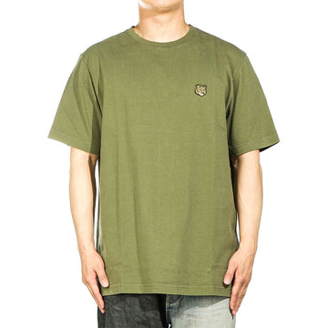 Maison Kitsune 24FW Military Green Bold Fox Head Short Sleeve T-Shirt 115532132