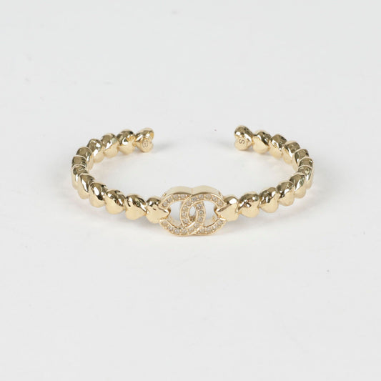 CHANEL CC Logo Bangle Bracelet 115147390