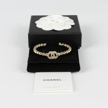 CHANEL CC Logo Bangle Bracelet 115147390