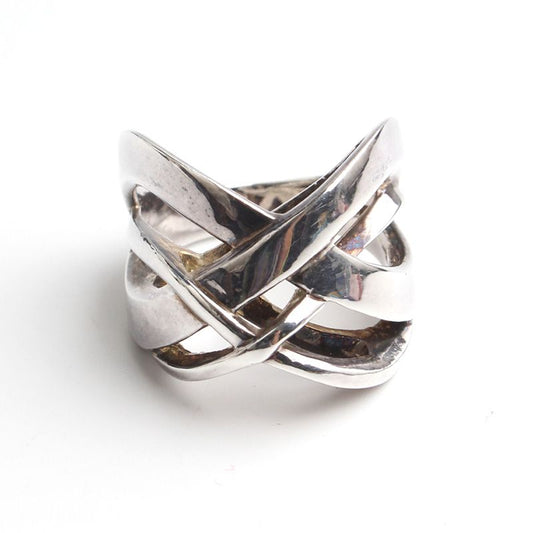 Other Brand 925 Silver Cross Ring 18 115665751