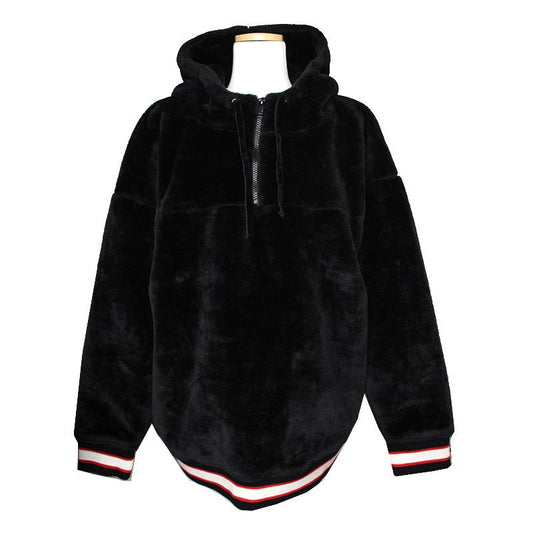 UGG ブラックフェイクファーフードメンズジャケット 95, 100 115764450