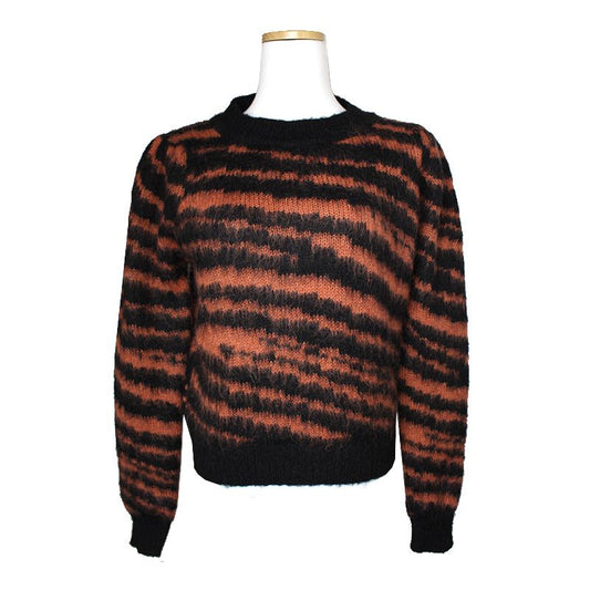 Sandro Black Brown Knit Top 55, 66 115823995