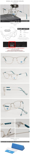 Adidas Glasses Frame OR5036 026 Unisex Fashion Square Half-Rim 115929358 [P]