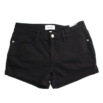 FRAME ブラックデニムショートパンツ 55, 66 115936898