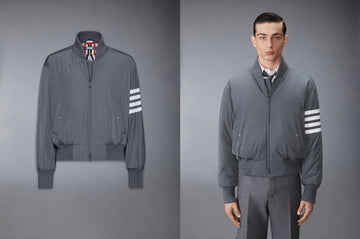 THOM BROWNE [ RNC ] graue Armband-Padding MJD103X 07259 035 116021934