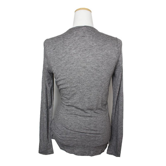 Repetto Melange Grey Draped Top 44 116138551
