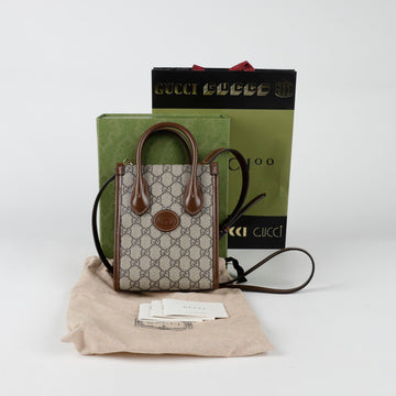 GUCCI Interlocking G Mini Tote Schultertasche 671623 115451526