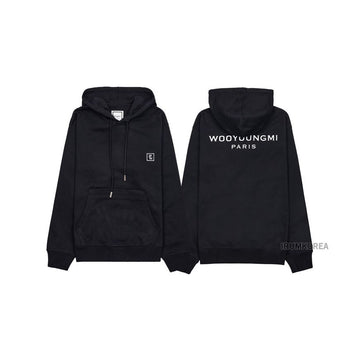 WOOYOUNGMI W243TS37 723B FW24 メンズ バックロゴ フーディ Tシャツ 116325950