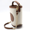 DELVAUX 未使用/ AA0494 PIN ペン キャンバス ミニ バケットバッグ + ストラップ 116338131 [P]