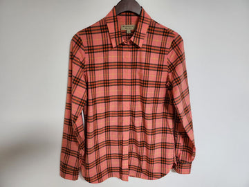 BURBERRY UK6 Pink Check Baumwolle Damenhemd 8002969 116829144