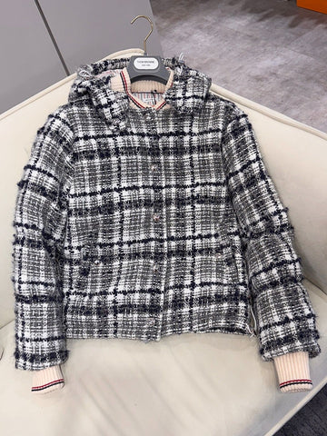 THOM BROWNE Damen Tweed Daunenjacke PBD006X 03956 035 116911612