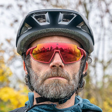 ADIDAS Sportsonnenbrille Rot Spiegellinse Transparent Tag- und Nachtwechselobjektive Fashion Angeln Radfahren Cycling SP0041 67U 117004134