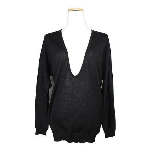MaxMara Studio Black U-Neck Knit 66, 77 117006450