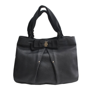Salvatore Ferragamo Black Vara Leather Tote Bag 117008954