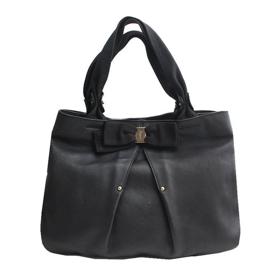 SALVATORE FERRAGAMO Schwarze Vara Leder Tote-Tasche 117008954