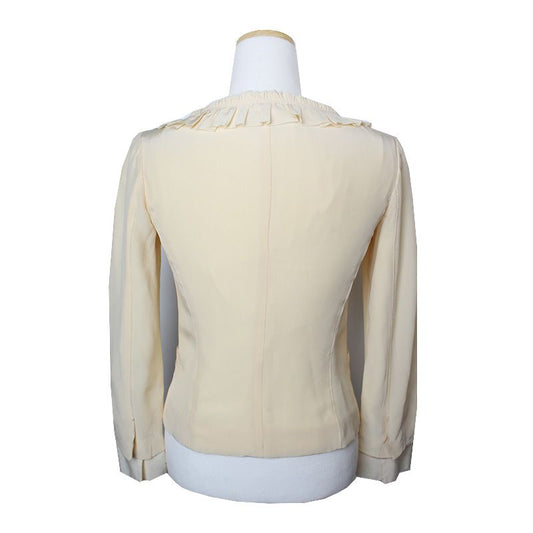 PRADA Butterfrill Seidenjacke 44 117083213