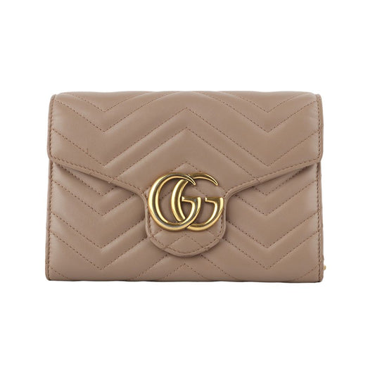 GUCCI 474575 GGマーモント マトラッセ WOC チェーン クロスバッグ 33688Y-2 117083495