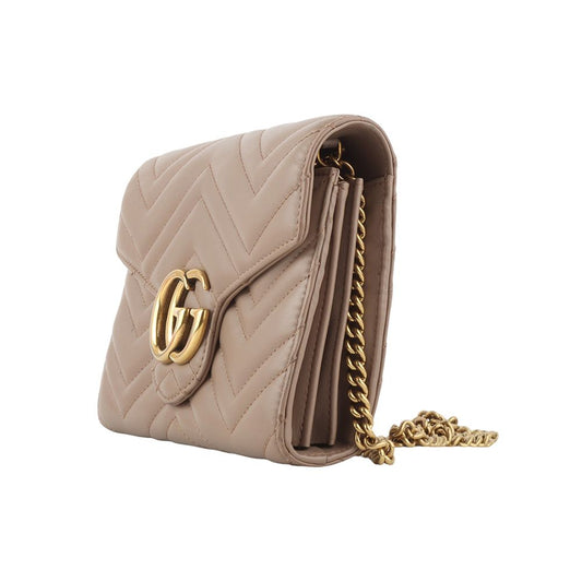 GUCCI 474575 GGマーモント マトラッセ WOC チェーン クロスバッグ 33688Y-2 117083495