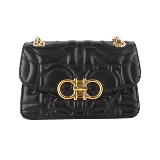 SALVATORE FERRAGAMO 21 H153 ガンチーニ キルティング フラップ クロスバッグ / 33689 117084127