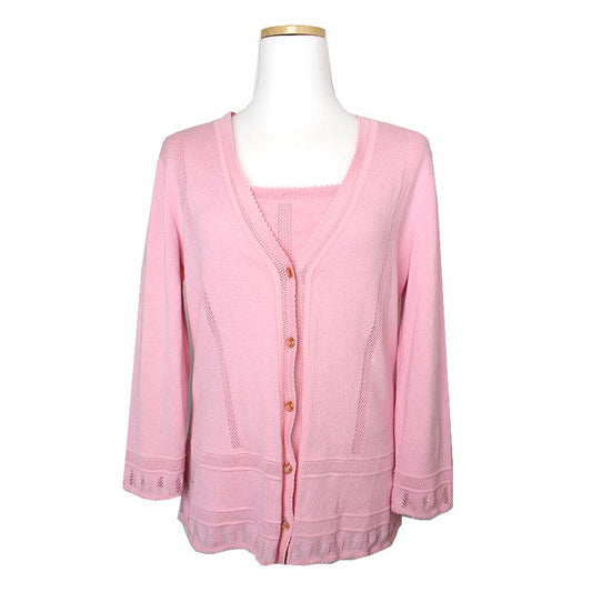 Escada Pink Knit Twinset 55 117140544