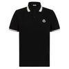 MONCLER Logo-Patch Polo-Shirt Schwarz 8A000 18 89A16 999 117410229 [P]