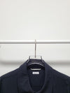 Thom Browne Navy Snap Front Arm Band Nylon Shirt Jacket 117412756 [P]