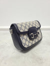 Gucci Blue Beige GG Supreme Horsebit 1955 Mini Shoulder Bag 117413421 [P]