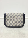Gucci Blue Beige GG Supreme Horsebit 1955 Mini Shoulder Bag 117413421 [P]