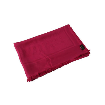 Bulgari Logo Mania Stole Wool Silk Scarf Muffler Pink 33701Y-3 117413393