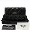 CHANEL A80278 schwarze Lack Vintage 2.55 Karten-Mini-Geldbörse 117521092 [P]